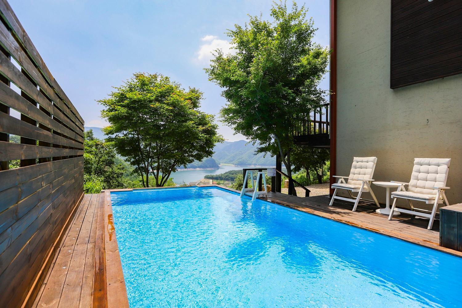 Penatess Pool Villa Chungju Buitenkant foto